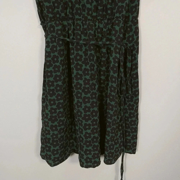 URBAN OUTFITTER | GREEN ANNA  CREPE WRAP MINI DRESS - Picture 14 of 15